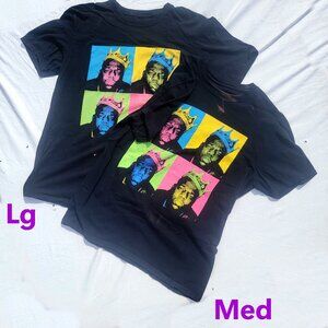 Biggie Smalls Graphic T shirts Lot of 2! Match ur Boo! The Notorious B.I.G. Fair